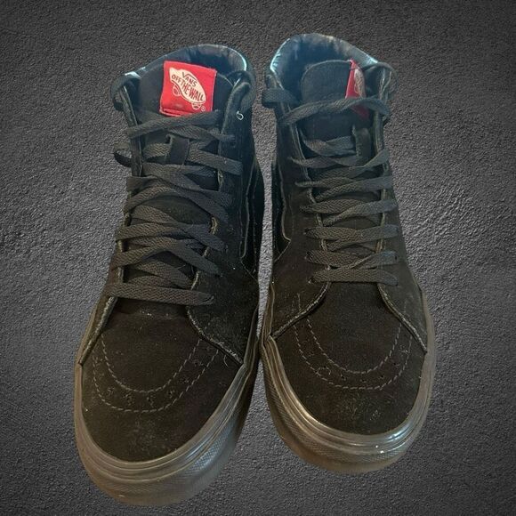 Vans Old Skool Hi Men’s size 9 shoe black skate sneakers 721454 - Picture 2 of 9